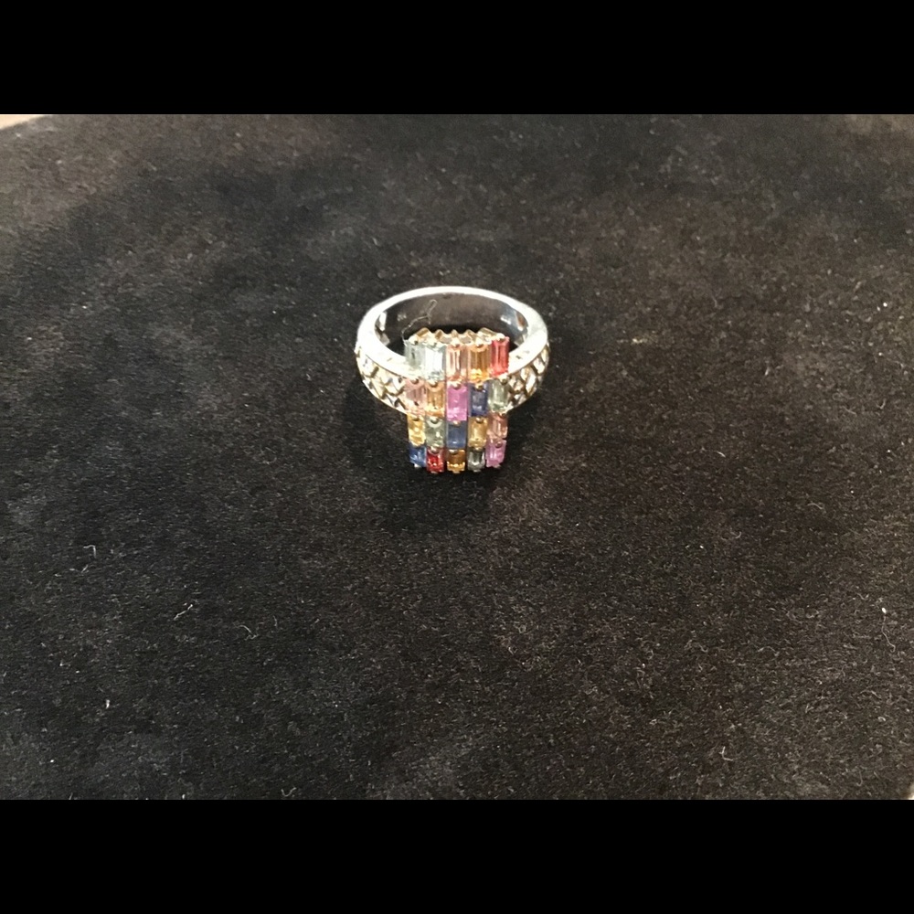 Rose de France Platinum over Sterling, Size 7
